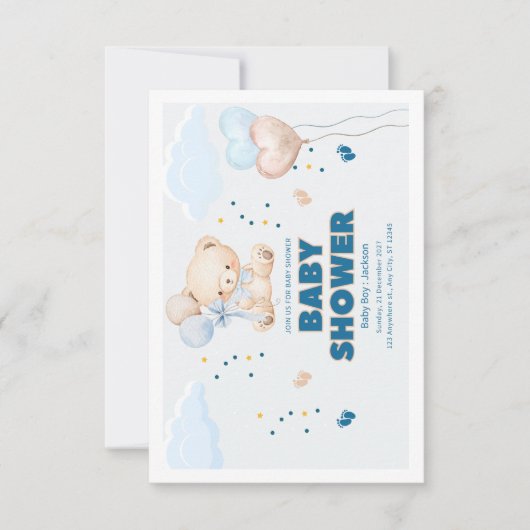 BABY SHOWER TAG DANKESKARTE (Vorderseite)