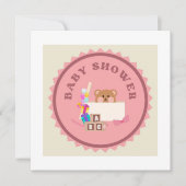 Baby Shower , Tarjeta de Invitación Imprimible Einladung (Vorderseite)