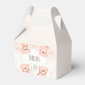 Baby Shower Teddy Bear Bär Geschenkschachtel (Rückseite)