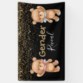 Baby Shower Teddy Gender Offenlegung Einladung Banner (Vertikal)