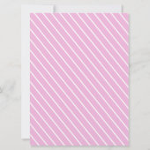 Baby Shower Teddy Wisdom Pink Einladung (Rückseite)