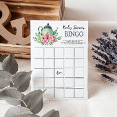 Baby Shower Tee Party Bingo Game Einladung