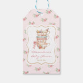 Baby Shower Tee Party Geschenkanhänger (Vorderseite)