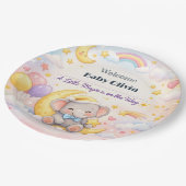 Baby Shower Teller | Magic Moon Thema (Schrägansicht)