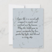 Baby Shower Thank You Card Dankeskarte (Rückseite)