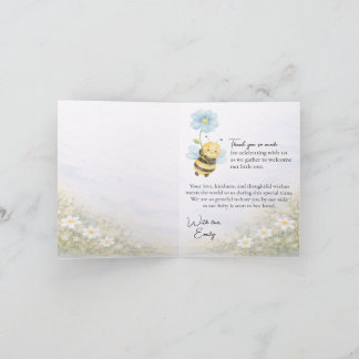 Baby Shower Thank You Card Dankeskarte