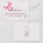 Baby Shower Thank You Card Design Mitteilungskarte (Vorne/Hinten)