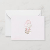 Baby Shower Thank You Card Design Mitteilungskarte (Rückseite)