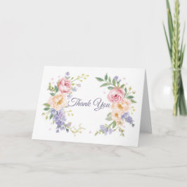 Baby Shower Thank You Cards – Watercolor Florals Dankeskarte