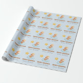 BABY SHOWER TIGER STAR GESCHENKPAPIER (Ungerollt)