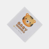 BABY SHOWER TIGER STAR SERVIETTE (Ecke)