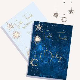 Baby Shower Twinkle Stars Moon Einladung