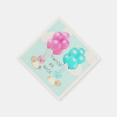 Baby Shower Twins Serviette (Ecke)