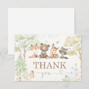 Baby-Shower-Waldtiere Danke