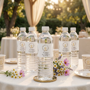 Baby-Shower-Wasserflaschen-Etiketten Golden Retr Wasserflaschenetikett