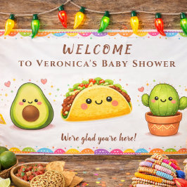 Baby Shower Willkommensposter Banner