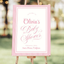 Baby-Shower-Willkommensschild-Vorlage, Moderne Ret