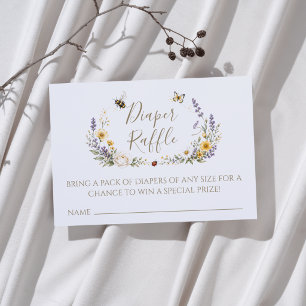 Baby Shower Windel-Raffle 'Unser kleiner Liebling' Begleitkarte