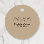 Baby Shower with Boho Rainbow Theme Geschenkanhänger (Rückseite)