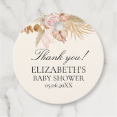 Baby Shower with Boho Rainbow Theme Geschenkanhänger (Vorderseite)