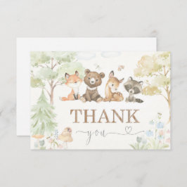 Baby Shower Woodland Animals Vielen Dank