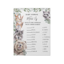 Baby Shower Woodland Tiere passen sich dem Spiel a