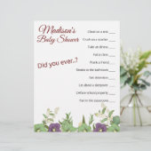 Baby Shower Word Search Game 🍼 Spaß & Niedliches (Stehend Vorderseite)