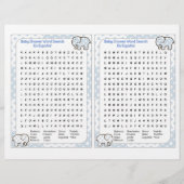 Baby Shower Word search Spanish Flyer (Vorne)