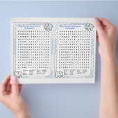 Baby Shower Word search Spanish Flyer (Hand)