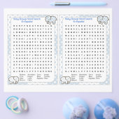 Baby Shower Word search Spanish Flyer (Einzeln)