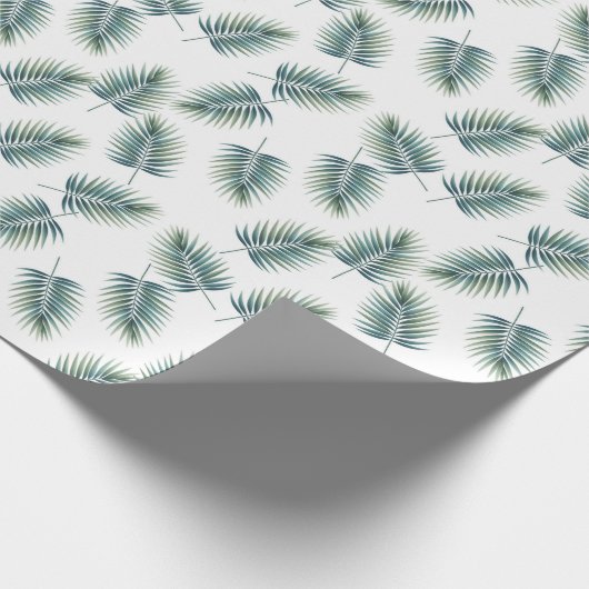 Baby Shower Wrapping Paper Fern Pattern Dinosaur Geschenkpapier (Ecke)
