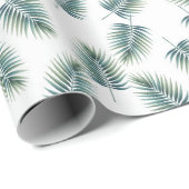 Baby Shower Wrapping Paper Fern Pattern Dinosaur Geschenkpapier (Rolleneckpunkt)