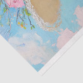 Baby Showfeder Ostrich Floral Decoupage Seidenpapier (Ausschnitt)