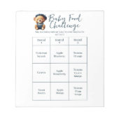Baby Showfood Challenge Game Activity Notepad Notizblock (Vorderseite)