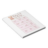 Baby Showfood Challenge Game Activity Notepad Notizblock (angewinkelt)