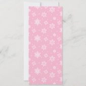 Baby Showgame Card Baby Trait Game Snowflake Einladung (Rückseite)