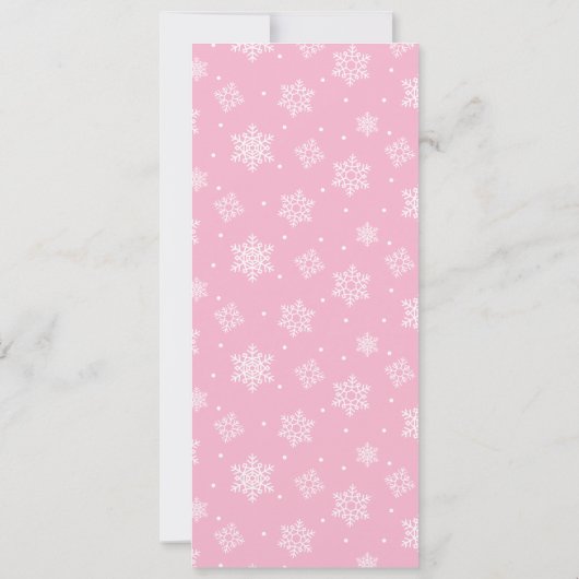 Baby Showgame Card Baby Trait Game Snowflake Einladung (Rückseite)