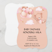 BABY SHOWING INVITATION EINLADUNG (Vorne/Hinten)