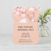 BABY SHOWING INVITATION EINLADUNG (Stehend Vorderseite)