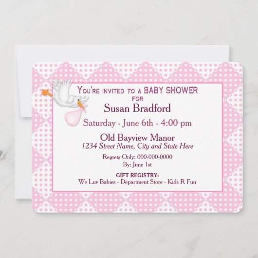 BABY SHOWINVITATION - ANGEL VON HEAVEN EINLADUNG (Rückseite)