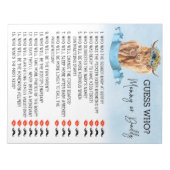 Baby Showman schätzt, wer Highland Kuh Blue spiele Notizblock (Vorderseite)