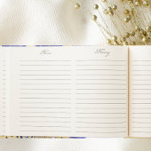 Baby Showpampas Gras Rose Gold Gästebuch