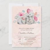 Baby-Showroom für Mama und Baby Bear Animals Einladung (Vorderseite)