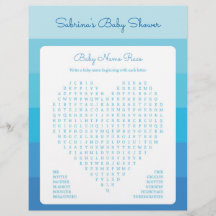 Baby Showspiel in Blue Ombre Streifen