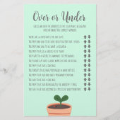 Baby Showspiel über oder unter Flyer (Vorne)