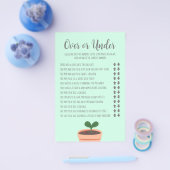 Baby Showspiel über oder unter Flyer (Einzeln)