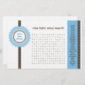 Baby Showspiel - Word Search (Vorne/Hinten)