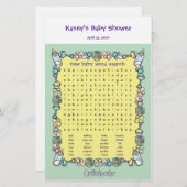 Baby Showspiel - Word Search (Vorne/Hinten)
