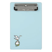 Baby Showspiele Blue Memory Boards Mini Klemmbrett (Vorderseite)