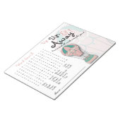 Baby Showspiele, Word Search, Hot Air Ballon Notizblock (angewinkelt)